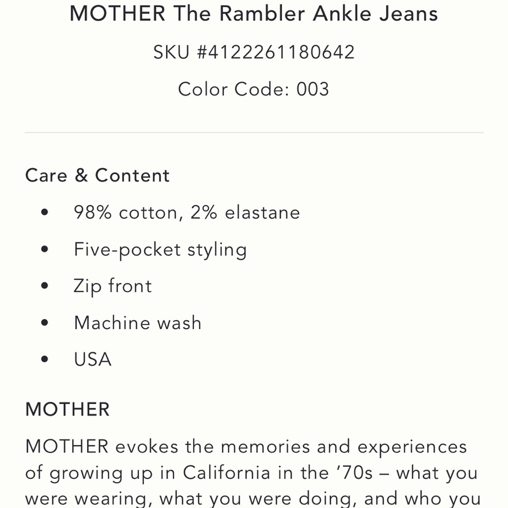 Mother the rambler jeans - Picture 5 of 10